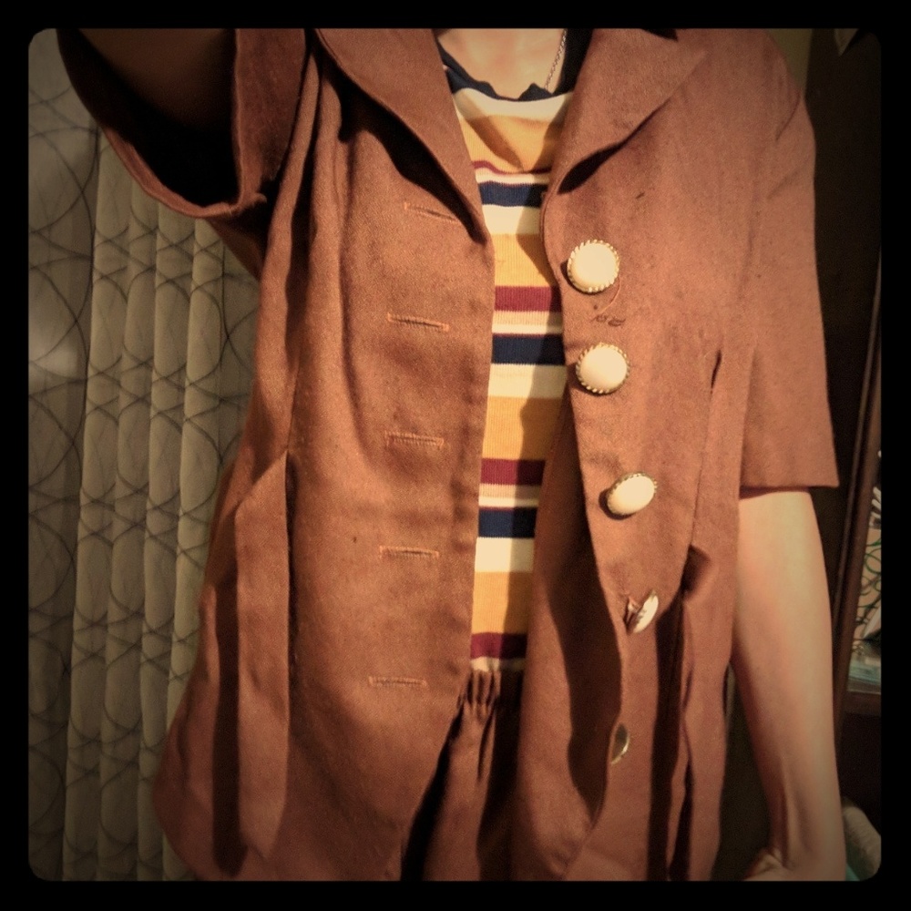 90s brown vintage suit